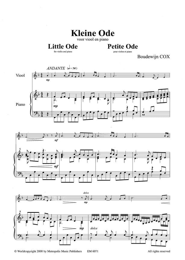 Kleine Ode